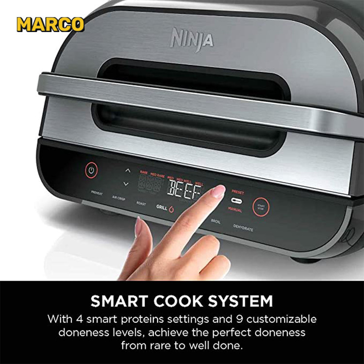 دستگاه گریل و ایرفرایر 6 کاره نینجا Ninja AG551 Foodi Smart ارسال فوری