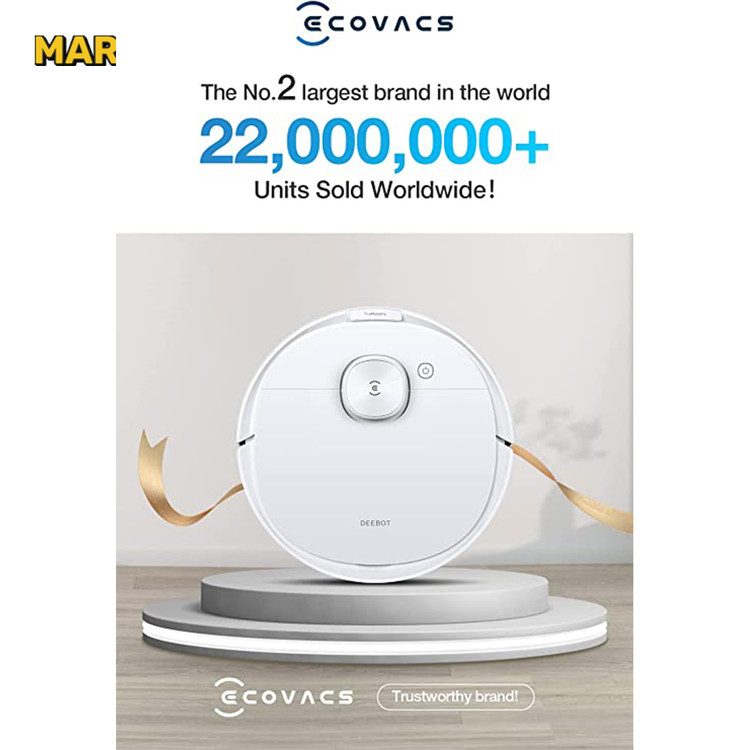 جارو رباتیک اکووکس ECOVACS Robot Vacuum Cleaner Deebot N8 ضمانت اصالت و سلامت کالا و ارسال فوری و رایگان