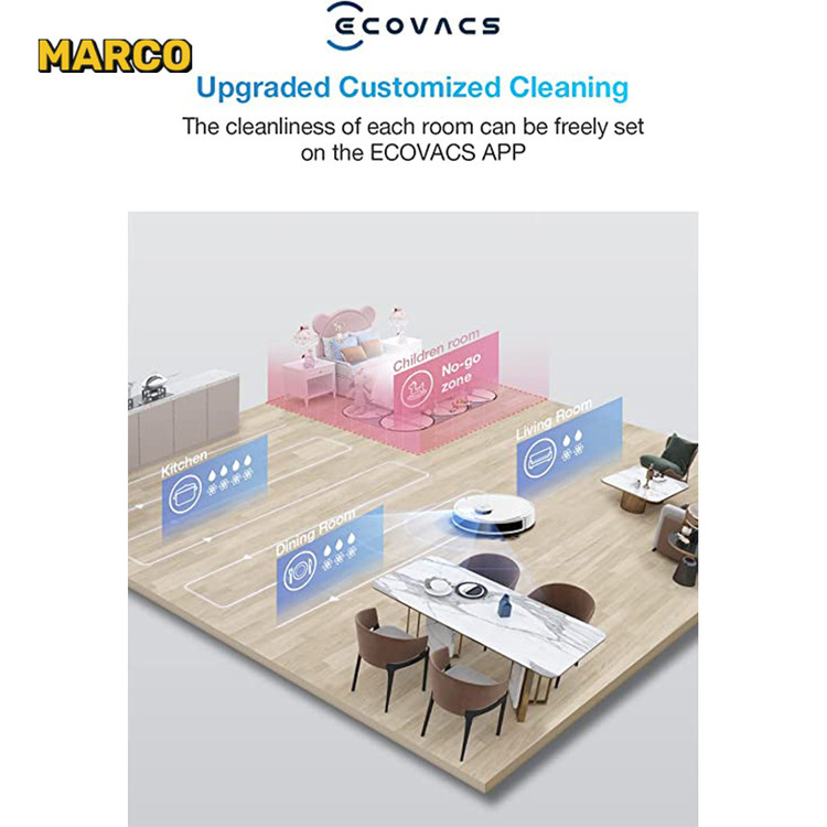 جارو رباتیک اکووکس ECOVACS Robot Vacuum Cleaner Deebot N8 ضمانت اصالت و سلامت کالا و ارسال فوری و رایگان