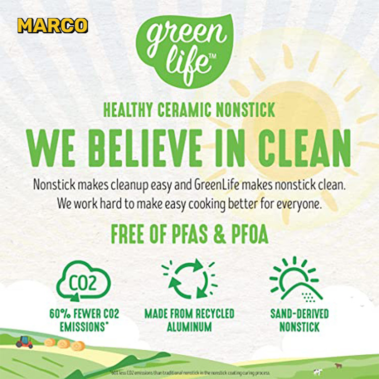 ست قابلمه 16 پارچه GreenLife ارسال فوری