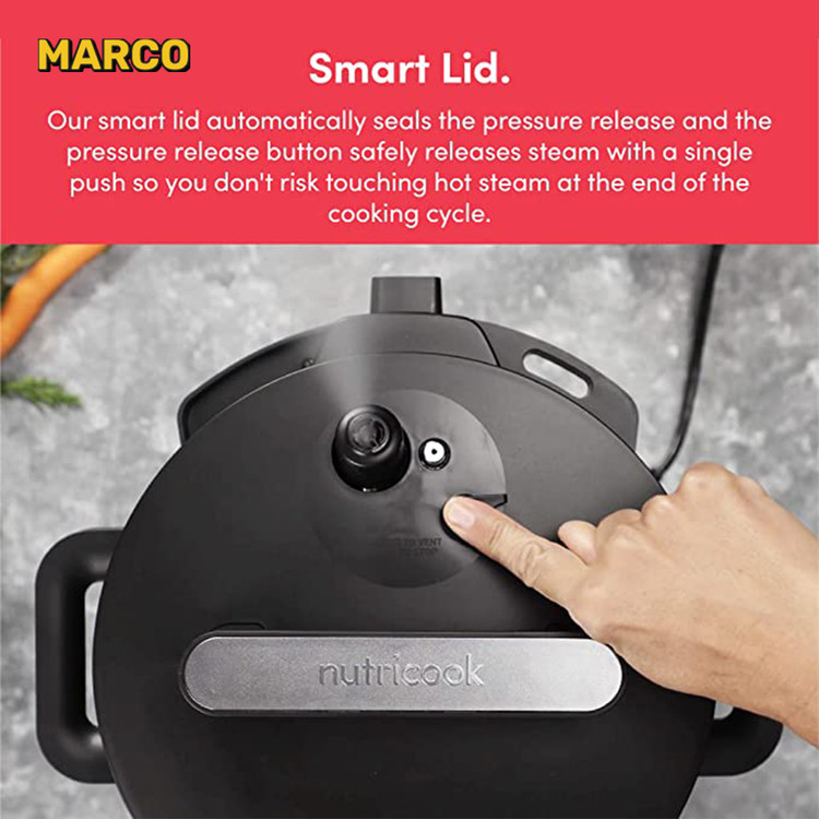 مولتی کوکر هوشمند 9 کاره 6 لیتری نوتریکوک اورجینال Nutricook Smart Pot SP204K ارسال فوری و رایگان / گارانتی 24 ماهه مارکو تجارت