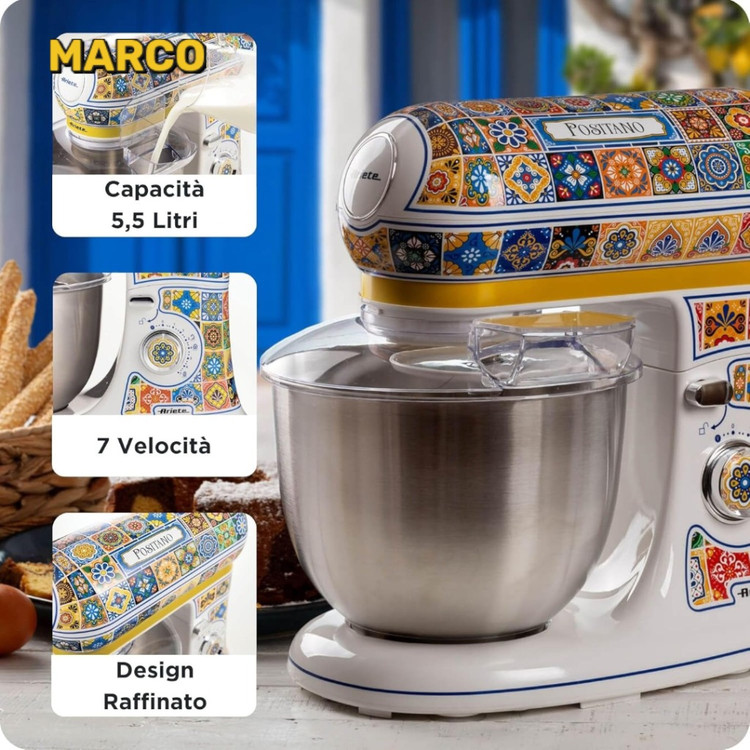 همزن کاسه دار آریته مدل Ariete positano 1588