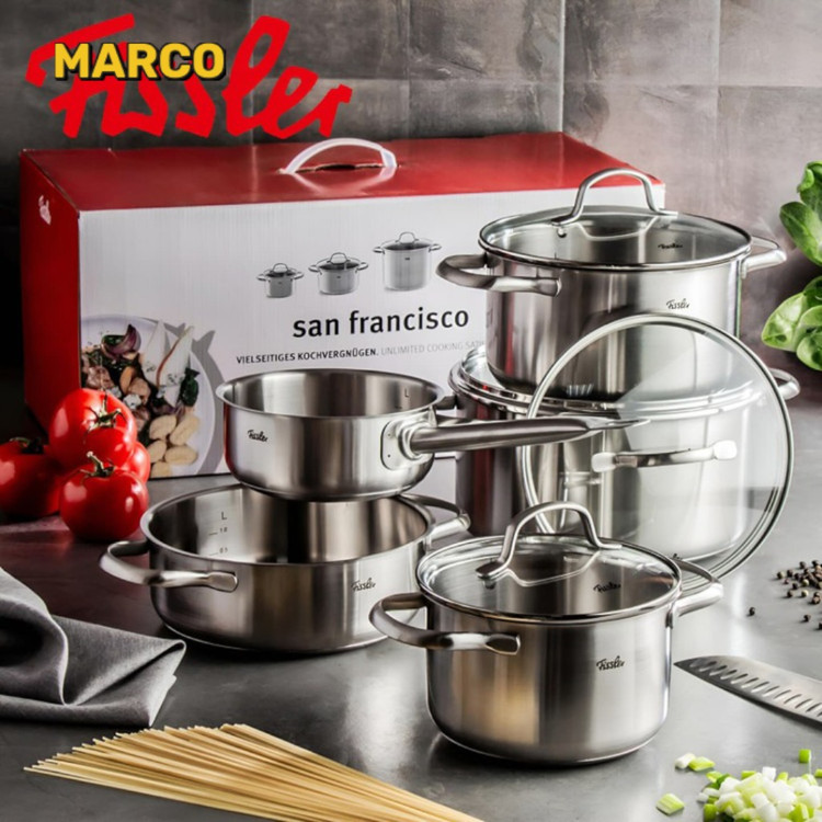 سرویس قابلمه 9 پارچه فیسلر مدل SAN FRANCISCO ضمانت اصالت و سلامت / ارسال فوری و رایگان /گارانتی 18 ماهه