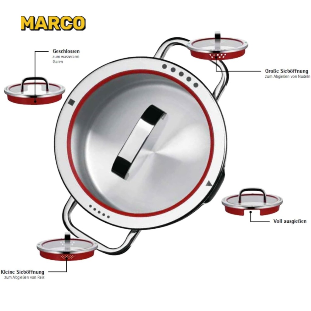 سرویس قابلمه 9 پارچه دبلیو ام اف مدل WMF Function 4 Red