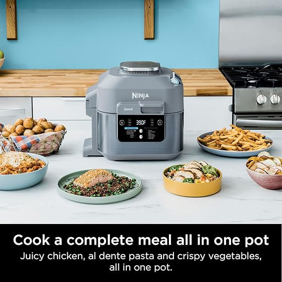 مولتی کوکر نینجا مدل ON401 ظرفیت ۵.۷ لیتر فلزی چند کاره ضمانت اصالت و سلامت / ارسال فوری و رایگان /گارانتی 18 ماهه