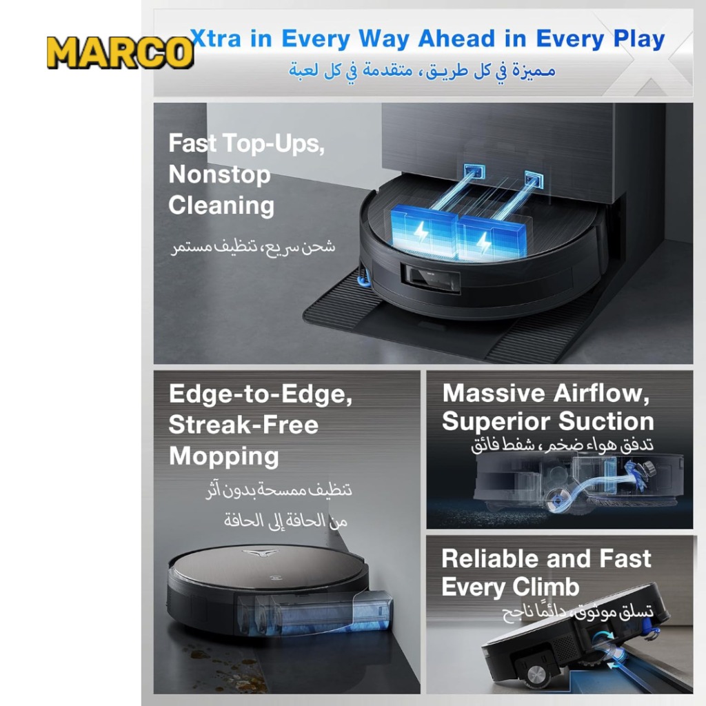 جارو رباتیک هوشمند DEEBOT X11 PRO OMNI ضمانت اصالت و سلامت / ارسال فوری و رایگان /گارانتی 18 ماهه