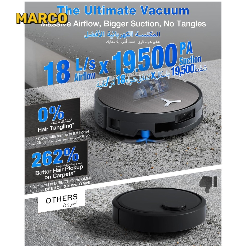 جارو رباتیک هوشمند DEEBOT X11 PRO OMNI ضمانت اصالت و سلامت / ارسال فوری و رایگان /گارانتی 18 ماهه
