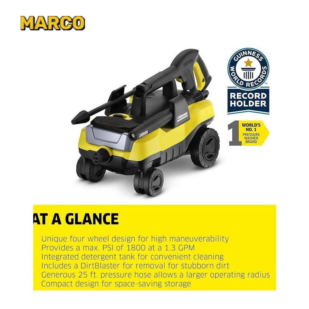 کارواش کارچر مدل K3 FOLLOW ME ضمانت اصالت کالا و ارسال فوری و رایگان /گارانتی 18 ماهه مارکو تجارت و تامین قطعات