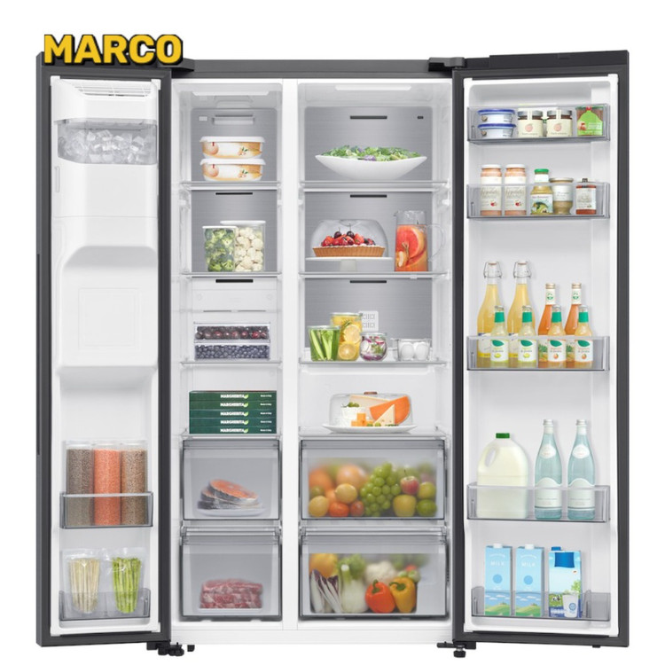 یخچال فریز سامسونگ ساید بای ساید مدل RS70F64K1TAEضمانت اصالت کالا و ارسال فوری/گارانتی 18 ماهه مارکو تجارت