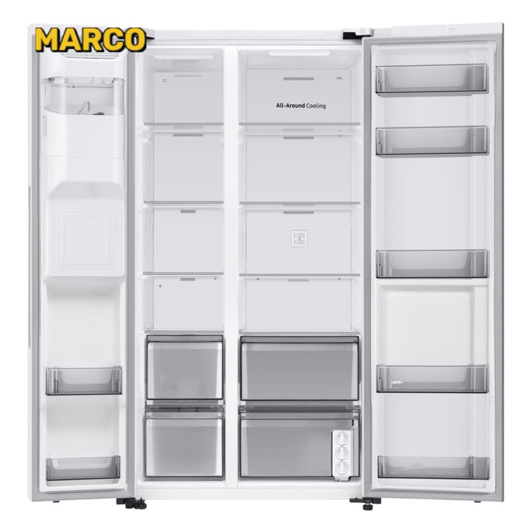 یخچال فریزر ساید بای ساید سامسونگ مدل RS80DG5402WW ضمانت اصالت کالا و ارسال فوری /گارانتی 18 ماهه مارکو تجارت