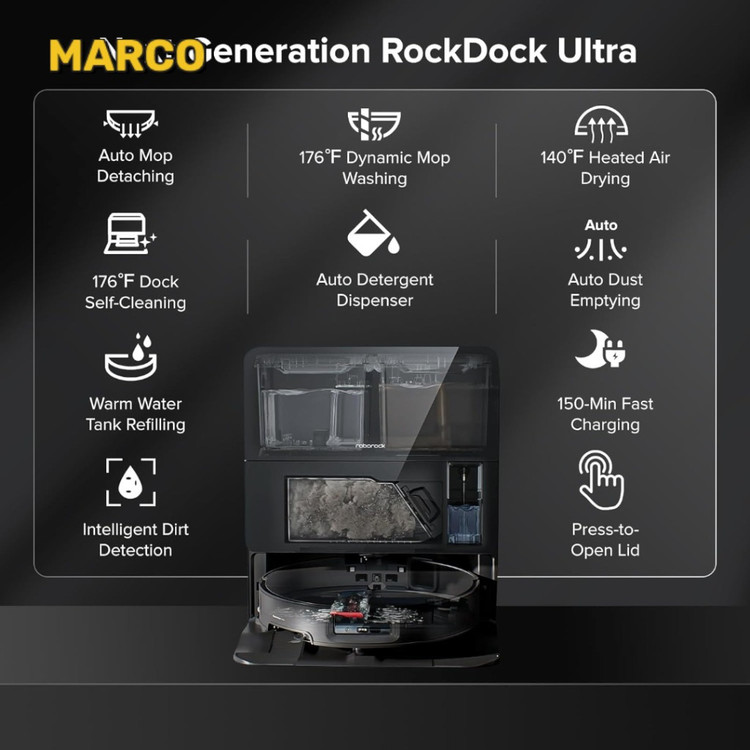 جاروی رباتیک ربوراک Roborock Saros 10 ضمانت اصالت و سلامت / ارسال فوری و رایگان