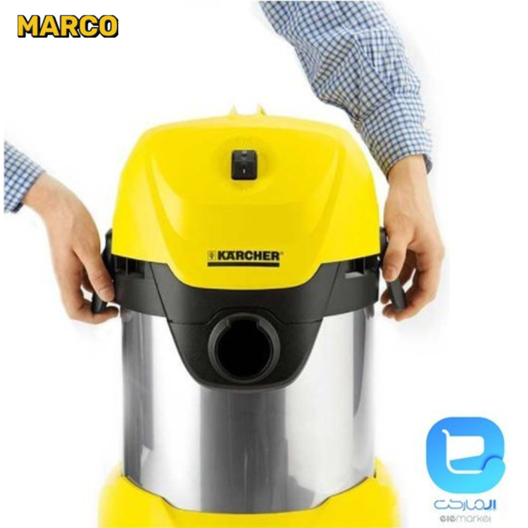 جاروبرقی سطلی خانگی کارچر مدل WD3 Premium ضمانت اصالت کالا و ارسال فوری و رایگان / گارانتی 18 ماهه مارکو تجارت