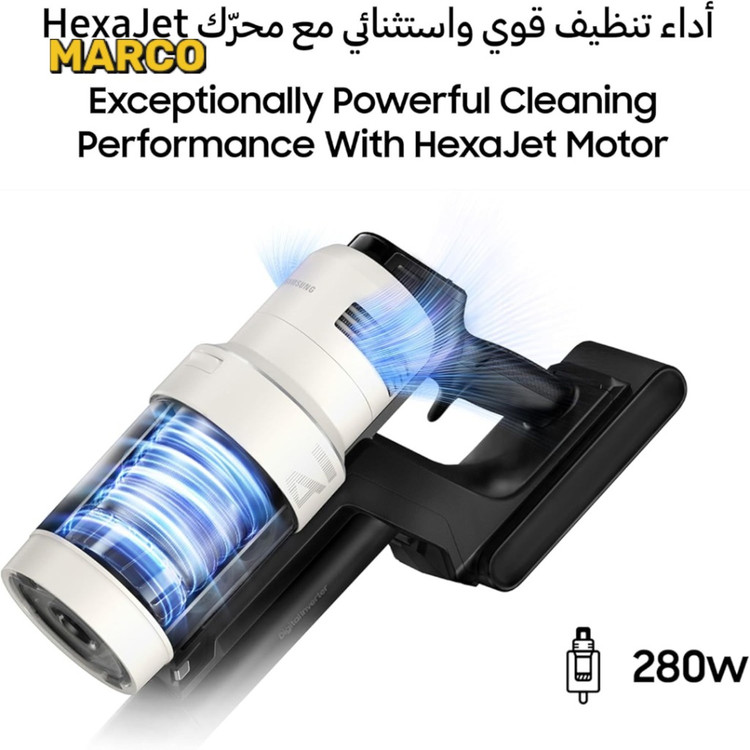 جارو شارژی سامسونگ سری Bespoke Jet مدل VS28C9764QG/SGضمانت اصالت کالا و ارسال فوری /گارانتی 18 ماهه مارکو تجارت