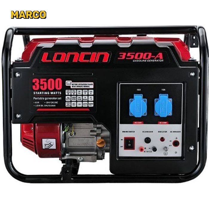 موتور برق بنزینی لانسین مدل LC3500D-AS ظرفیت ۲.۸ کیلووات تک فاز ضمانت اصالت کالا و ارسال یک هفته ای و رایگان / گارانتی 18 ماهه مارکو تجارت