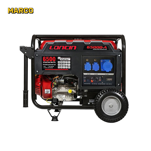 موتور برق لانسین مدل LC6500D-AS ظرفیت ۵ کیلووات بنزینی استارتی ضمانت اصالت کالا و ارسال یک هفته ای و رایگان / گارانتی 18 ماهه مارکو تجارت