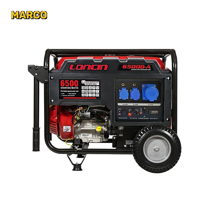 موتور برق لانسین مدل LC6500D-AS ظرفیت ۵ کیلووات بنزینی استارتی ضمانت اصالت کالا و ارسال یک هفته ای و رایگان / گارانتی 18 ماهه مارکو تجارت