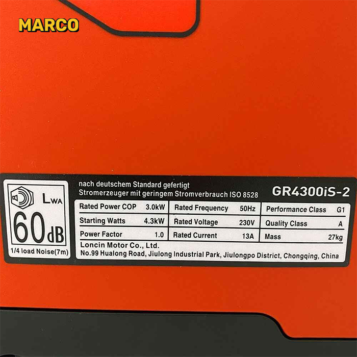 موتور برق سایلنت لانسین مدل GR4300IS-2 ظرفیت ۴٫۳ کیلووات تک فاز ضمانت اصالت کالا و ارسال یک هفته ای و رایگان / گارانتی 18 ماهه مارکو تجارت