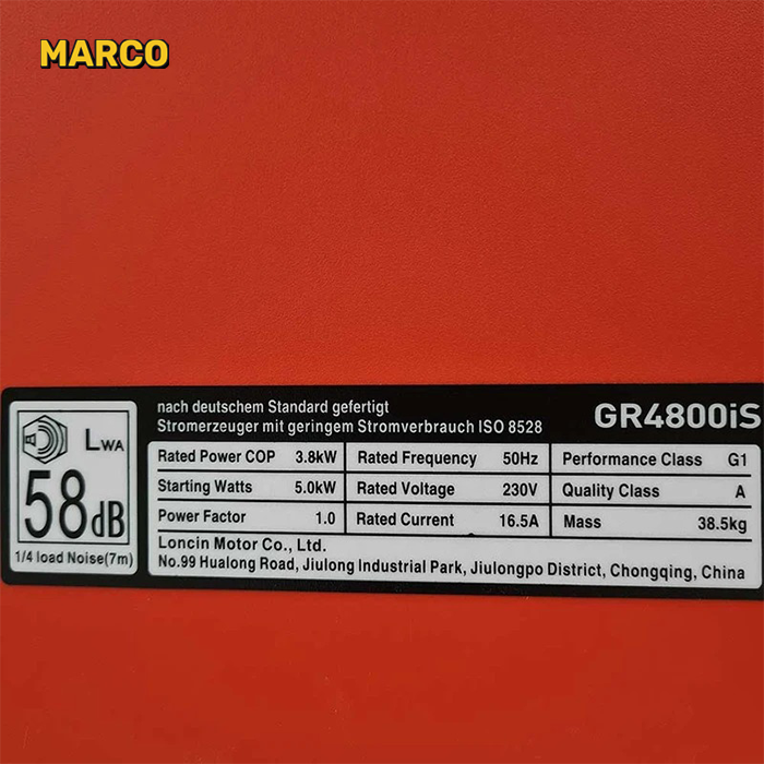 موتور برق سایلنت لانسین مدل GR4800IS ظرفیت ۵ کیلووات اینورتر ضمانت اصالت کالا و ارسال یک هفته ای و رایگان / گارانتی 18 ماهه مارکو تجارت کپی