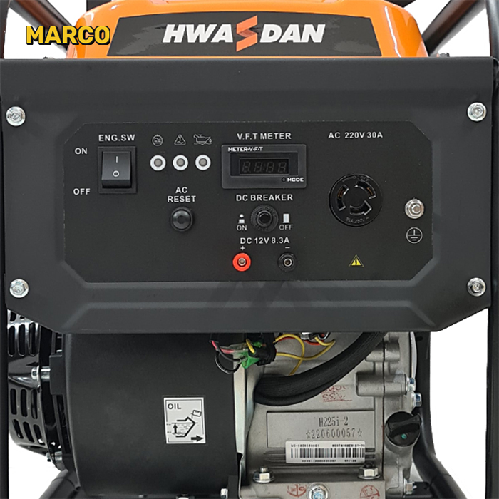 موتور برق هواسدان 4 کیلو وات اینورتر H4500i-1 ضمانت اصالت کالا و ارسال یک هفته ای و رایگان / گارانتی 18 ماهه مارکو تجارت