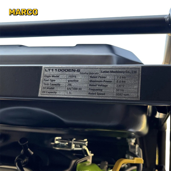 موتور برق بنزینی 18 اسب بخار لوتیان مدل LT11000EN-6 ضمانت اصالت کالا و ارسال یک هفته ای و رایگان / گارانتی 18 ماهه مارکو تجارت