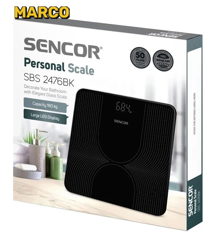 ترازو شخصی SENCOR SBS 2476BK/اورجینال ارسال فوری با گارانتی و ضمانت اصالت کالا