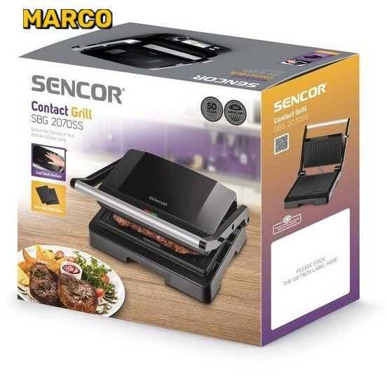 گریل SENCOR SBG 2070SS/اورجینال ارسال فوری با گارانتی و ضمانت اصالت کالا