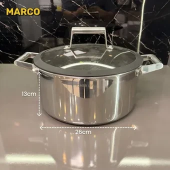 ست قابلمه 12 پارچه استیل نچسب  (کف لیزری) نومر/اورجینال ارسال فوری با گارانتی و ضمانت اصالت کالا
