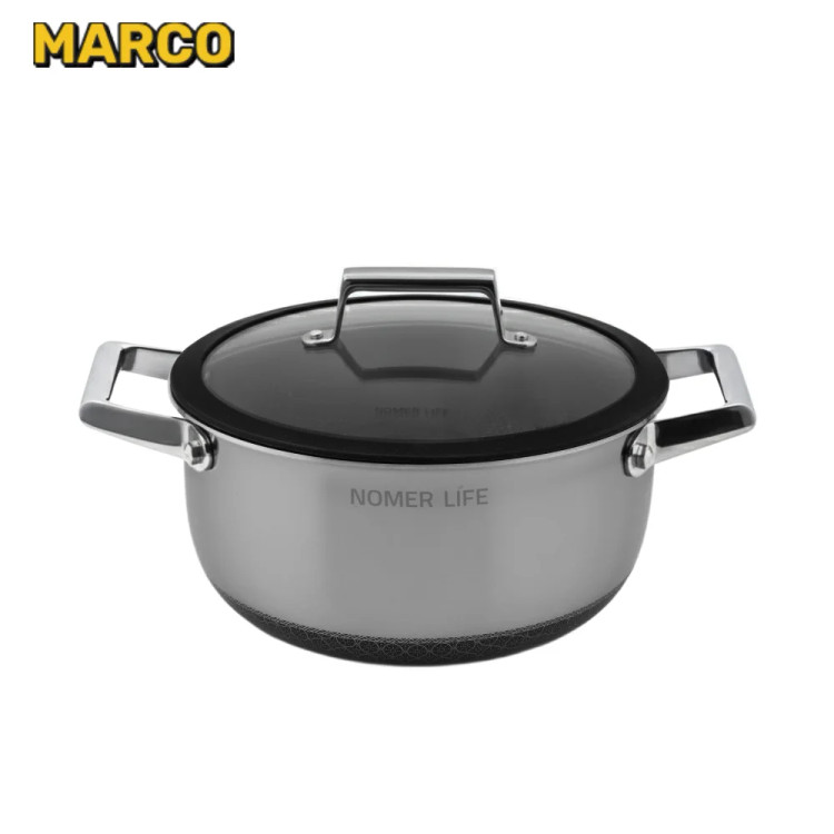 نیم ست قابلمه و ماهیتابه 7 پارچه استیل نچسب نومر اولترا کوک/اورجینال ارسال فوری با گارانتی و ضمانت اصالت کالا