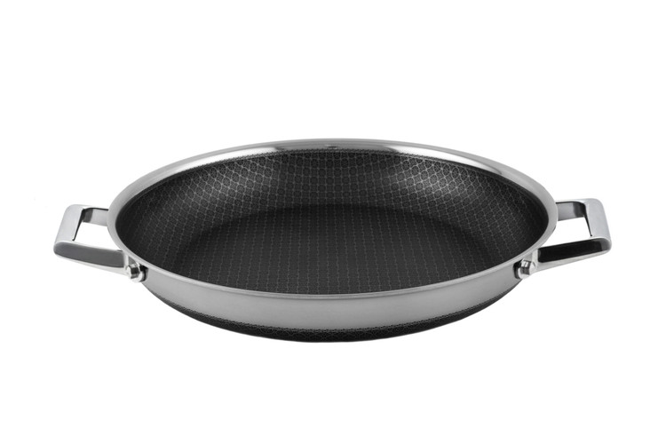 ماهیتابه استیل نچسپ دو دسته نومر دبل ساید سایز28 ضمانت اصالت کالا و ارسال یک هفته ای و رایگان /گارانتی 24 ماهه مارکو تجارت