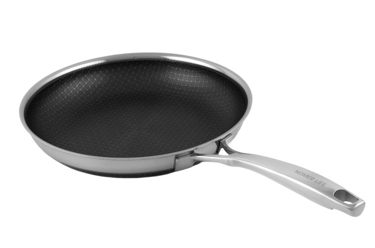 ماهیتابه استیل نچسپ(کف لیزری) نومر دبل ساید سایز28 h2 ضمانت اصالت کالا و ارسال فوری و رایگان /گارانتی 24 ماهه مارکو تجارت
