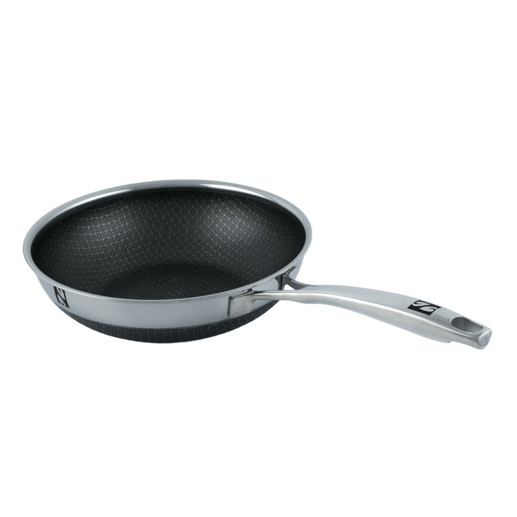 ماهیتابه وک استیل نچسپ(کف لیزری) نومر دبل ساید سایز 26 h2 ضمانت اصالت کالا و ارسال فوری و رایگان /گارانتی 24 ماهه مارکو تجارت