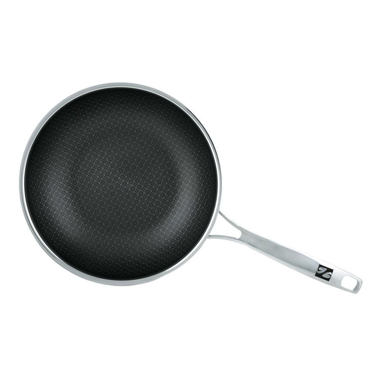ماهیتابه وک استیل نچسپ(کف لیزری) نومر دبل ساید سایز 26 h2 ضمانت اصالت کالا و ارسال فوری و رایگان /گارانتی 24 ماهه مارکو تجارت