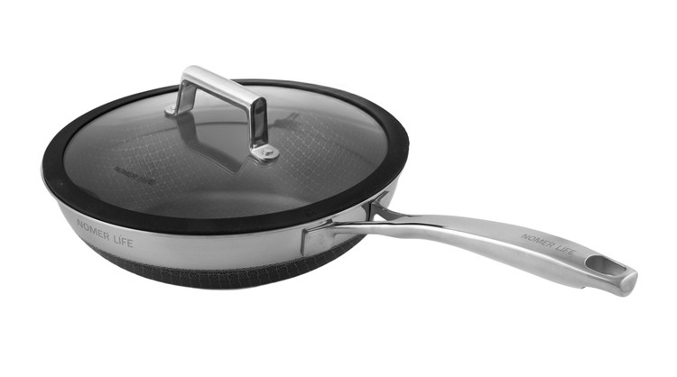 ماهیتابه وک استیل نچسپ(کف لیزری) نومر دبل ساید سایز 26 h2 ضمانت اصالت کالا و ارسال فوری و رایگان /گارانتی 24 ماهه مارکو تجارت