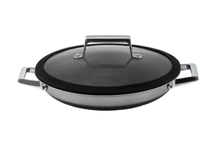 ماهیتابه استیل نچسپ دبل ساید نومر سایز30 h2 ضمانت اصالت کالا و ارسال یک هفته ای و رایگان /گارانتی 24 ماهه مارکو تجارت