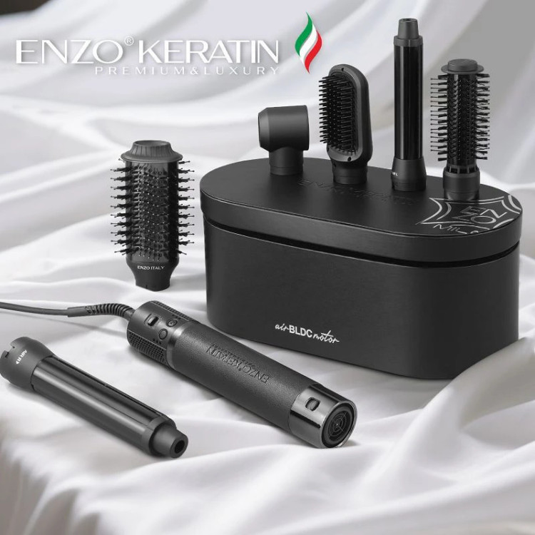 سشوار برسدار حالتدهنده حرفهای انزو پروفیشینال مدل KERATIN B1