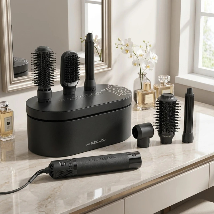 سشوار برسدار حالتدهنده حرفهای انزو پروفیشینال مدل KERATIN B1