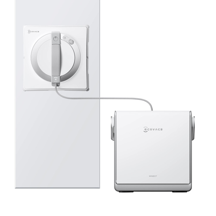 ربات شیشهشوی اکووکس WINBOT W2 PRO OMNI؛ نظافت هوشمند شیشه با ایستگاه قابل حمل