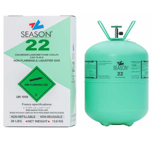 کپسول گاز مبرد کمپرسور  R22 سیزن وزن 13.6 کیلوگرم